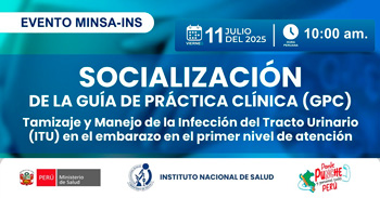 Evento online "Socialización de la guía de práctica clínica (GPC)" del INSTITUTO NACIONAL DE SALUD