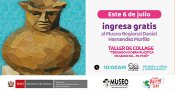 Taller "Creando mi Obra Plástica Mi Bandera - Mi Perú" de la Dirección Desconcentrada de Cultura Huancavelica