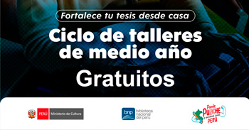  Talleres online gratis "Programa de Formación de Usuarios" de la BNP