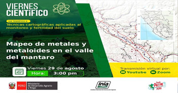 Capacitación "Cartografía integral de metales y metaloides en el valle del Mantaro..." 