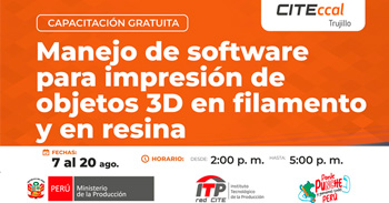 Capacitación presencial gratis "Manejo de software para impresión de objetos 3d en filamento y en resina"  