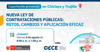 Capacitación presencial "Nueva Ley de Contrataciones Públicas: Retos, Cambios y Aplicación Eficaz" del OECE