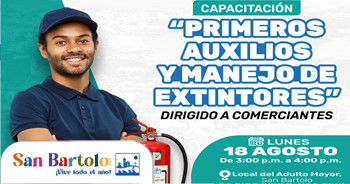 Capacitación presencial "Primeros Auxilios y Manejo de Extintores" 