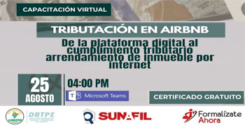 Capacitación "Tributación en Airbnb - de la plataforma digital al cumplimiento tributario: Arrendamiento..." 