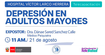 Capacitación online "Depresión en Adultos Mayores" del Hospital Víctor Larco Herrera