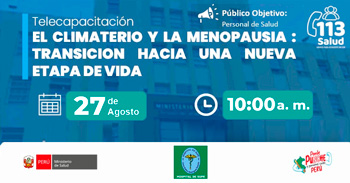 Capacitación online gratis "El climaterio y la menopausia transición hacia una nueva etapa de vida"