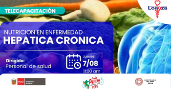 Capacitación online gratis "Nutrición en Enfermedad Hepática Crónica" del Hospital Nacional Arzobispo Loayza