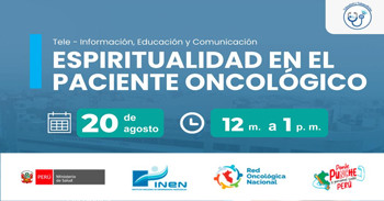 Capacitación online gratis sobre "Espiritualidad en el paciente oncológico" del INEN