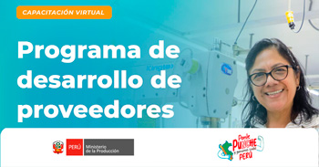 Capacitación online "Programa de Desarrollo de Proveedores" del PRODUCE