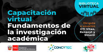  Capacitación online "ScienceDicect y Scopus - Fundamentos de la Investigación Académica"  del Concytec