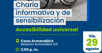  Charla presencial informativa y de "Sensibilización sobre accesibilidad universal"