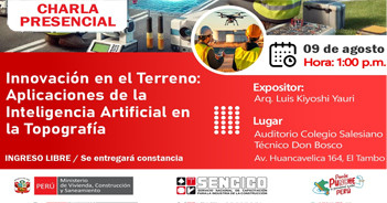 Charla presencial "Innovación en el Terreno: Aplicaciones de la Inteligencia Artificial en la Topografía" 
