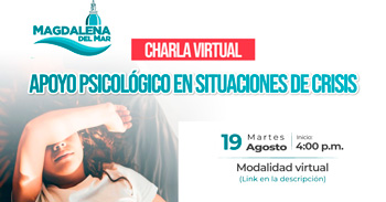 Charla online "Apoyo Psicológico en Situaciones de Crisis" de la Municipalidad de Magdalena del Mar