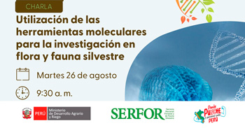 Charla online gratis Utilización de las herramientas moleculares para la investigación en flora y fauna silvestre