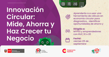   Charla online "Innovación Circular: Mide, Ahorra y Haz Crecer tu Negocio" 