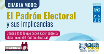 Charla online "El Padrón Electoral y sus implicancias" del RENIEC