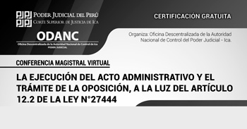 Conferencia online gratis "La ejecución del acto administrativo y el trámite de la oposición" 