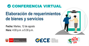  Conferencia online gratis "⁠Elaboración de requerimientos de bienes y servicios" OECE