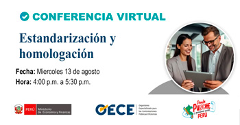  Conferencia online gratis "⁠Estandarización y ⁠homologación" del OECE