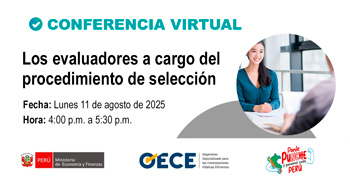  Conferencia online gratis "Los evaluadores a cargo del procedimiento de selección" OECE