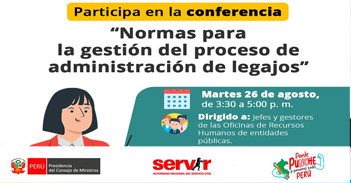 Conferencia online "Normas para la gestión del proceso de administración de legajos"