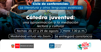 Conferencias online "La literatura y otros lenguajes estéticos" de la BNP