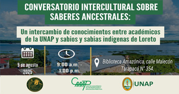 Conversatorio "Un intercambio de conocimientos entre académicos de la UNAP y sabios y sabias indígenas..."