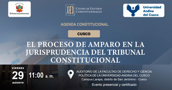 Curso presencial "El proceso de amparo: desarrollo en la jurisprudencia del Tribunal Constitucional" del TC