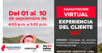  Curso virtual "Experiencia del cliente 360°" del Gobierno Regional de Huancavelica