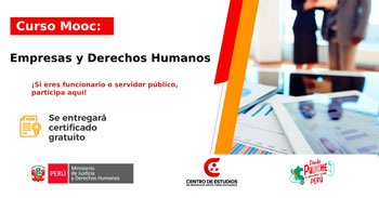 Curso virtual gratuito: "Empresas y derechos humanos" del Ministerio de Justicia