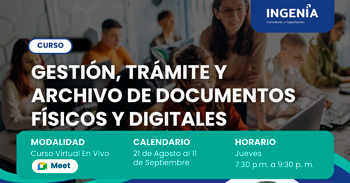 Curso online gratis: "Gestión, trámite y archivo de documentos físicos y digitales"