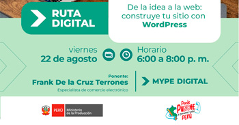 Curso online "De la idea a la web: construye tu sitio con WordPress" de PRODUCE