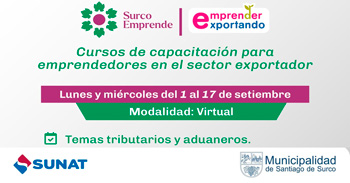Cursos online gratis sobre temas "Tributarios y aduaneros para el sector exportador" 
