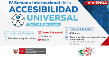 Evento "IV Semana Internacional de la Accesibilidad Universal" del Ministerio de Vivienda