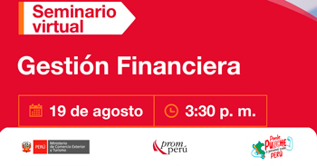 Seminario online "Gestión Financiera" del PROMPERÚ