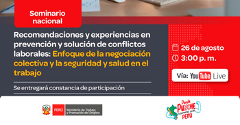 Seminario online gratis sobre "Enfoque de la negociación colectiva en la Seguridad y Salud en el Trabajo" 