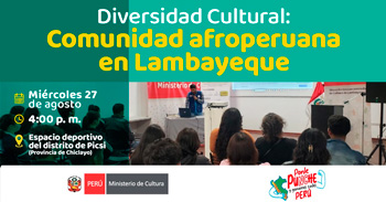 Taller presencial "Comunidad afroperuana en Lambayeque" de Dirección Desconcentrada de Cultura de Lambayeque