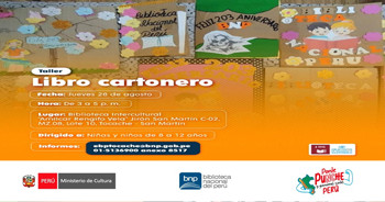 Taller presencial gratis "Libro Cartonero" de la BNP