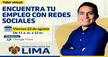 Taller online "Encuentra tu empleo con redes sociales" del Desarrollo Económico MML