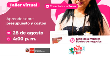 Taller online sobre "Presupuesto y costos" del Produce