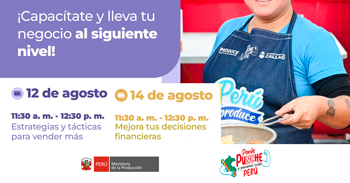 Webinar online "Estrategias y tácticas para vender más y Mejora tus decisiones financieras" del Produce