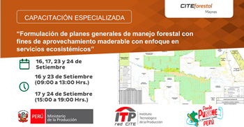 Capacitación presencial " Planes de Manejo Forestal para Aprovechamiento Maderable con Enfoque Ecosistémico" 