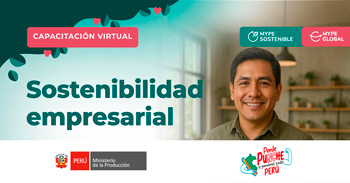 Capacitación online"Sosteníbílidad empresarial" de PRODUCE