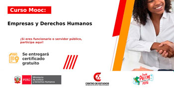 Curso virtual gratuito: "Empresas y derechos humanos" del Ministerio de Justicia