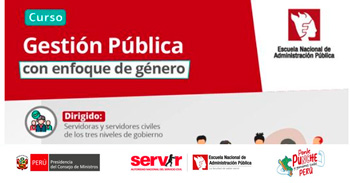 Curso online gratis "Gestión Pública con enfoque de género - G01" del ENAP