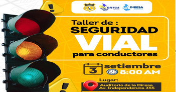 Taller presencial gratis "Seguridad Vial para Conductores" del Gobierno Regional de Ayacucho