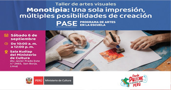 Taller presencial "Monotipia: Una sola impresión, múltiples posibilidades de creación"