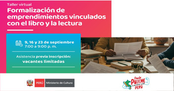 Taller online "Formalización de emprendimientos vinculados con el libro y la lectura" 