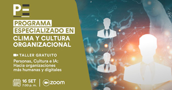 Taller online gratis: "Personas, Cultura y el Poder de la IA: Hacia organizaciones más humanas y digitales"
