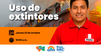  Capacitación presencial gratis "Uso de Extintores" de  la DRTPE Junín